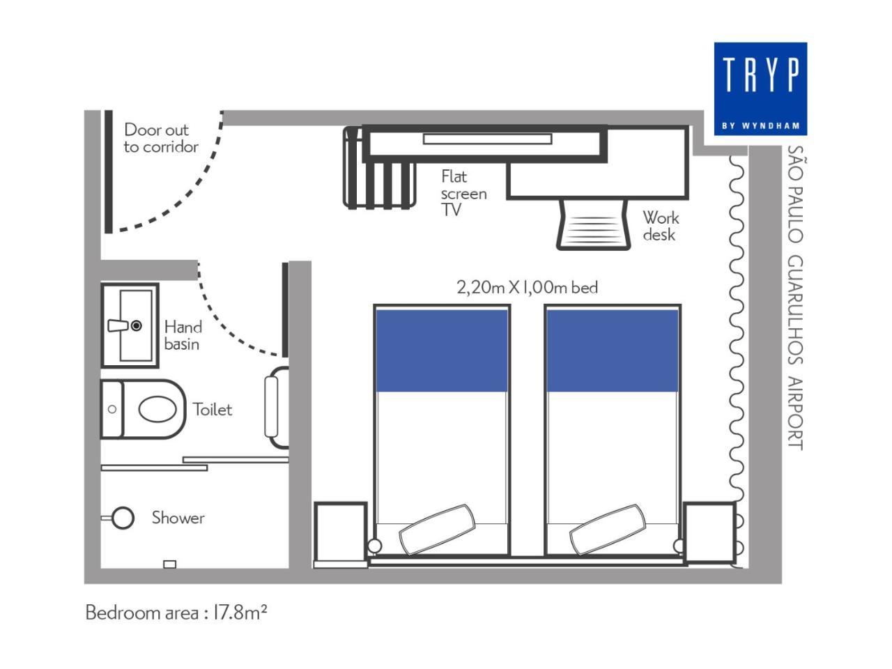 Tryp By Wyndham Sao Paulo Airport - Hotel De Transito Terminal 3 -Lado Ar - Area Restrita A Passageiros Ja Embarcados - Piso 1 Guarulhos Dış mekan fotoğraf